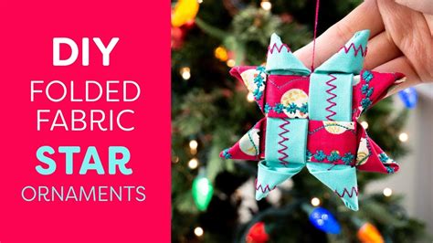 Diy Danish Folded Fabric Star Ornaments Youtube