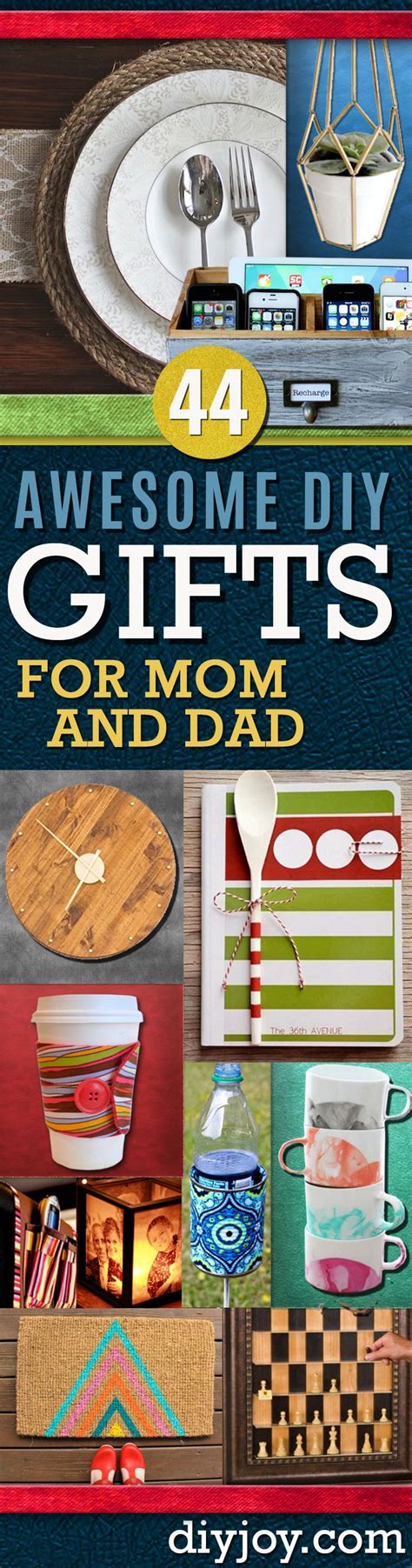 Finding great gifts for dad isn't as hard as you think! Awesome DIY Gift Ideas Mom and Dad Will Love | Homemade ...