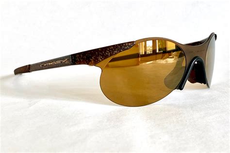 Oakley Zero 04 Glitter Gulch Gold Iridium Vintage Sunglasses