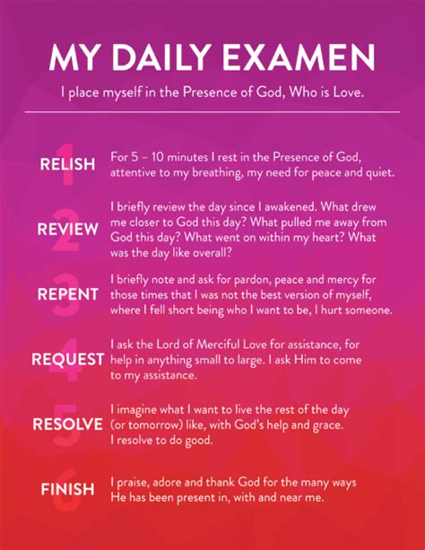 Six Daily Steps To Help You Re Center Yourself In God Infographic