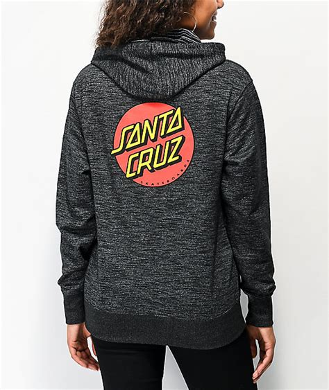 Santa Cruz Classic Dot Baja Black Hoodie