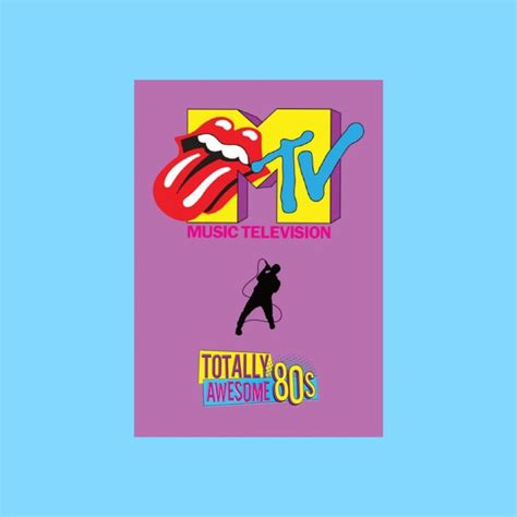 The Totally Awesome 80s Postcard Mtv Music Television The Etsy Mtv Music Television Mtv