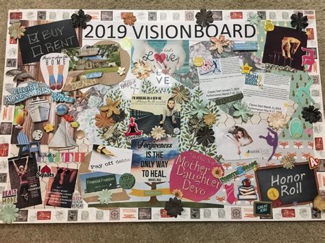 2019 Mother Daughter Vision Board Vision Board Examples Vision Board