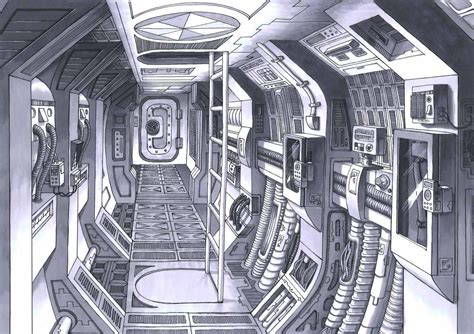 Spaceship Interior Interior Concept Art Scifi Interior