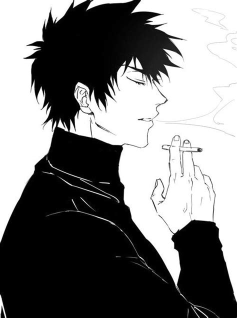 40 Best Collections Sad Aesthetic Anime Boy Smoking Rings Art