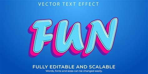 Premium Vector Editable Cartoon Text Effect Comic Font Style