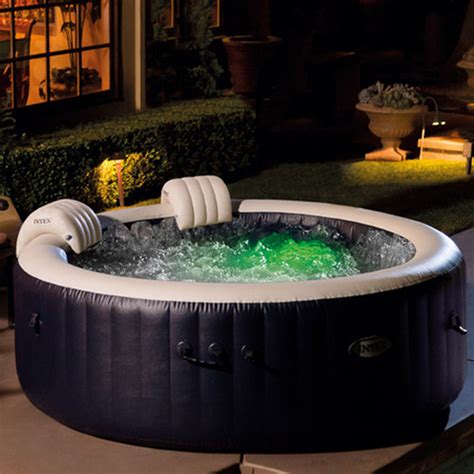 Intex Purespa Plus 6 Person Inflatable Round Hot Tub Set With 170