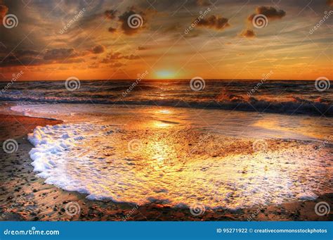 Incoming Tide At Sunset Picture Image 95271922