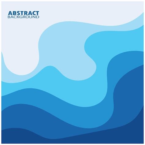 Premium Vector Blue Wave Vector Abstract Background Flat Design Stock