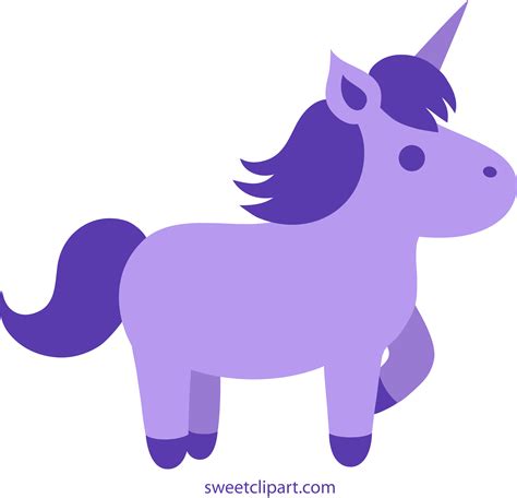 Cute Purple Unicorn Clipart Free Clip Art