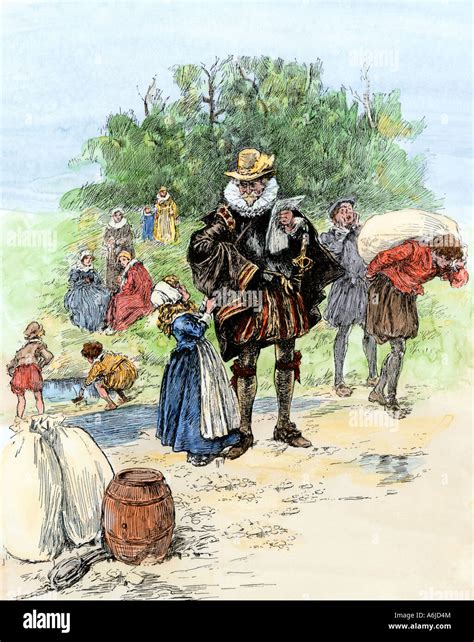 Landing Of First English Settlers On Roanoke Island Under Richard