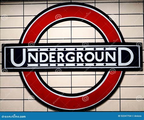 London Underground Sign Editorial Stock Image Image Of Metro 52247754