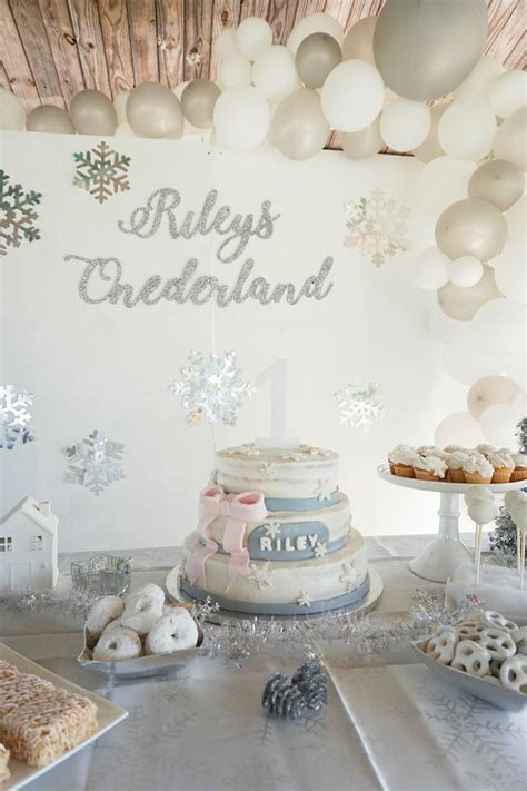 Unfollow winter wonderland decorations to stop getting updates on your ebay feed. Winter Onederland - Baby's First Birthday Party | Onederland birthday party, Snow birthday party ...