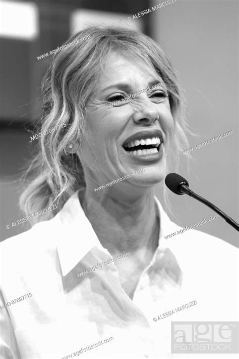 Italian Tv Host And Writer Alessia Marcuzzi At The Presentation Of Her