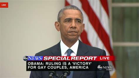 Pres Obama On Supreme Court S Same Sex Marriage Ruling “this Ruling Is A Victory For America