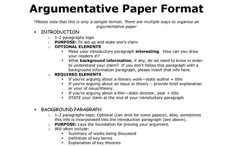 001 Argumentative Essay Format Example Outline Oracleboss Thatsnotus