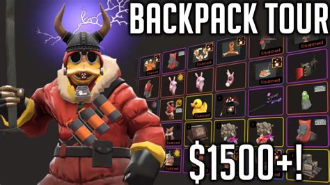 Showing Off My Complete Tf2 Inventory Over 1500 In Value Youtube
