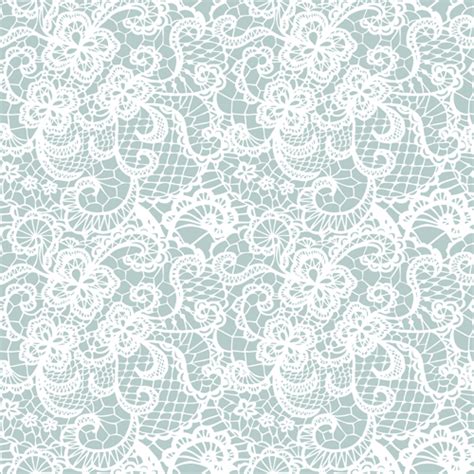 Download White Lace Seamless Pattern Background Vector By Karab38