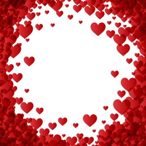 Valentines Day Heart Border Frame Transparent Image Imagenes De