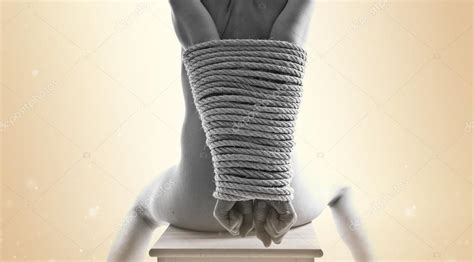 Naked And Tied Up Woman Stock Photo By Luismolinero