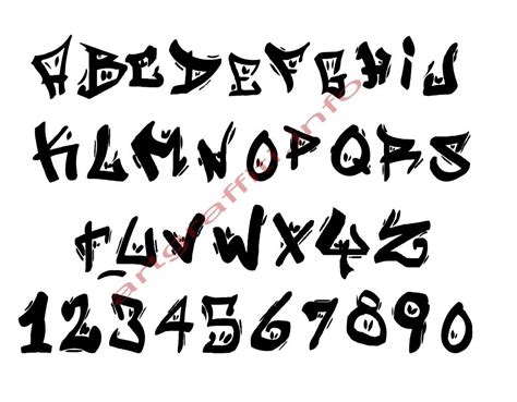 Image Result For Graffiti Numbers Graffiti Alphabet Fonts Free