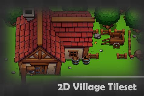 2d Village Tileset 2d Environments Unity Asset Store