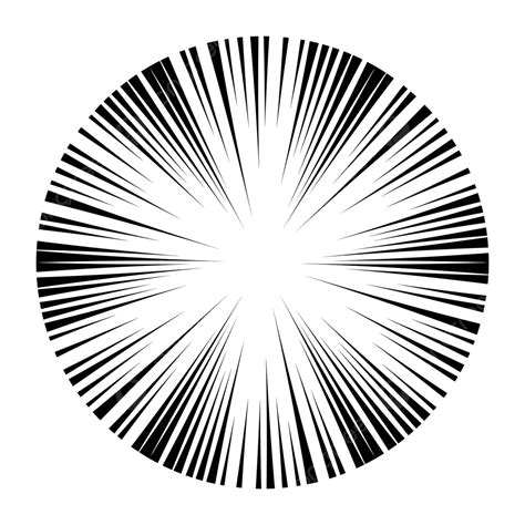 Mangainspired Speed On Radial Lines Black And White Background Vector