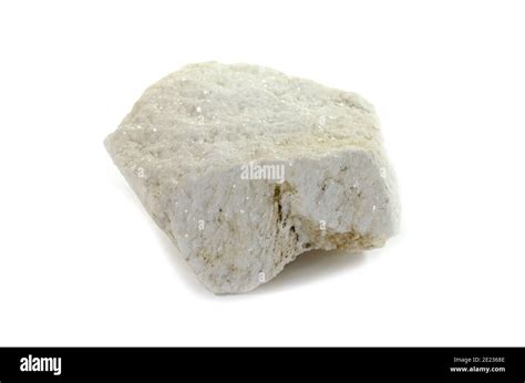 A Piece Of White Marble From Thasos Macro Shooting Of Metamorphic Rock