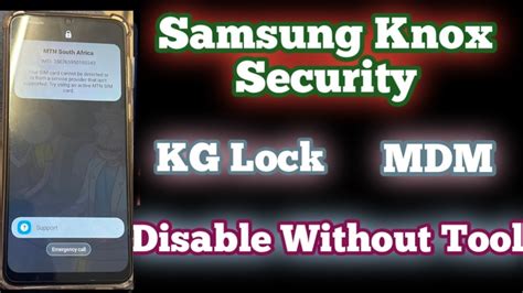 Samsung Knox Security KG Lock MDM Disable Without Tool YouTube