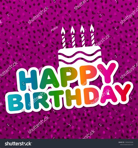 Happy Birthday Card Stock Vector Royalty Free 1009493686 Shutterstock
