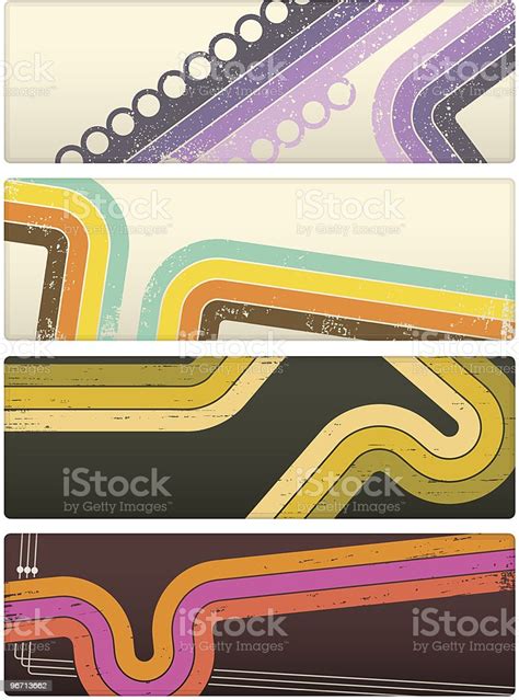 Retro Banners Stock Illustration Download Image Now 1970 1979