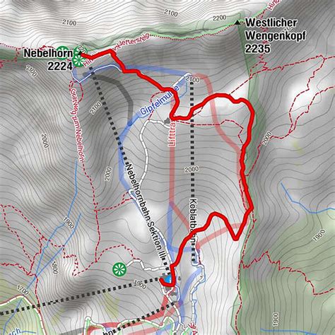 Nebelhorn Gipfel über Koblat Zur Bergsation Nh Bergfex Wanderung