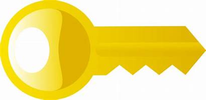 Key Yellow Clip Clipart Vector Clker