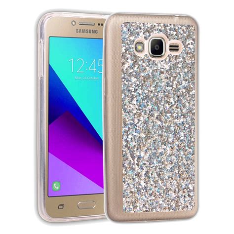 It will protect your device from all scratches and dent. For Samsung J2 Prime 2016 Case Colored Shiny Glitter ...