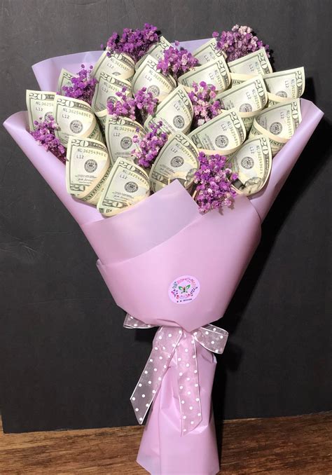 Money Bouquet Tulip Style By Kkhouse Please Read Description Etsy