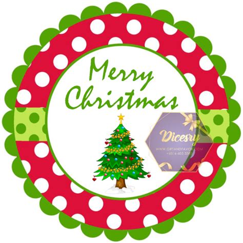 Readymade Stickers Christmas Dicesry T And Favor Malaysia
