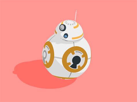 A Star Wars Bbg Character On A Pink Background