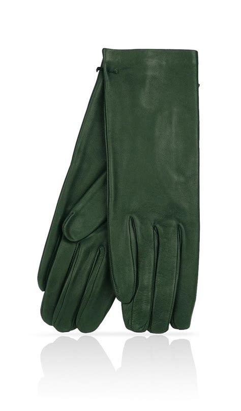 Hunter Green Womens Gloves In Soft Lamb Leather Unlined Invisible