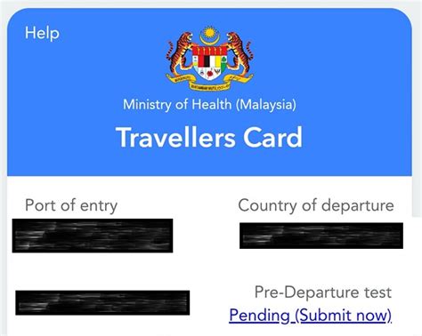 How To Fill The Traveller Form Travellers Card On Mysejahtera