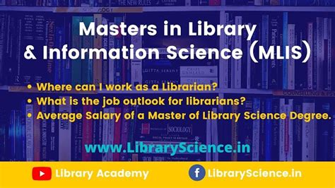 Masters In Library And Information Science Mlis Library Science