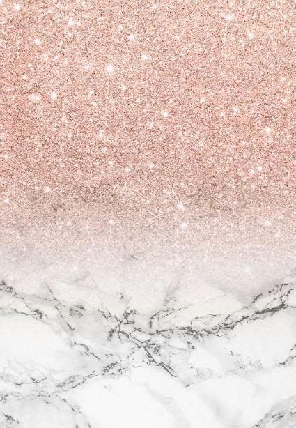 Modern Faux Rose Pink Glitter Ombre White Marble Ipad Mini