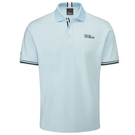 Oscar Jacobson Durham Tour Polo Shirt Cool Bluenavy Scottsdale Golf