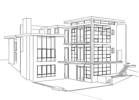 Building Elevation Sketch At Explore Collection Of