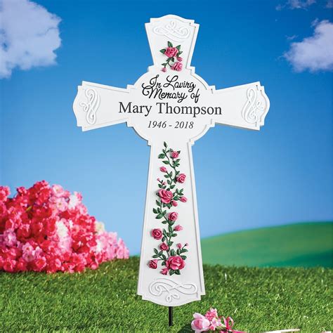 Personalized Cross Memorial Collections Etc