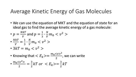 Of The Molecular Kinetic Theory Of Gases Presentation