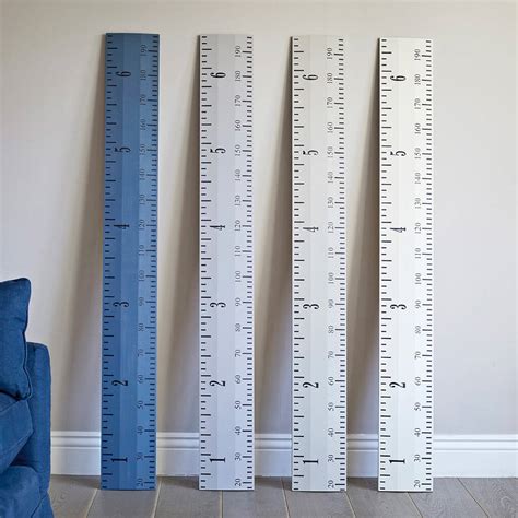 Personalised Eco Paint Wooden Ruler Height Chart By Lovestruck