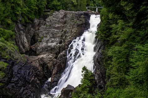 4k 5k Canyon Sainte Anne Canada Waterfalls Crag Hd Wallpaper