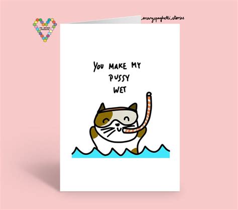 You Make My Pussy Wet Card Etsy