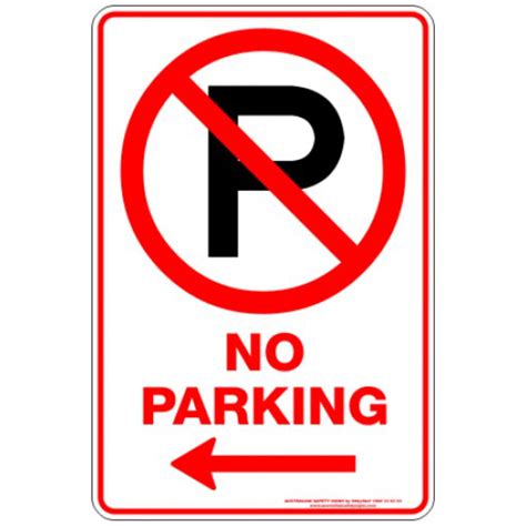 No Parking P Arrow Left Discount Safety Signs New Zealand