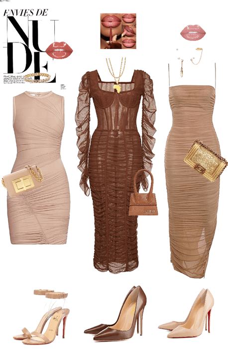 Nude Dress Outfit Shoplook Nude Dress Outfits Nude Dress Nude